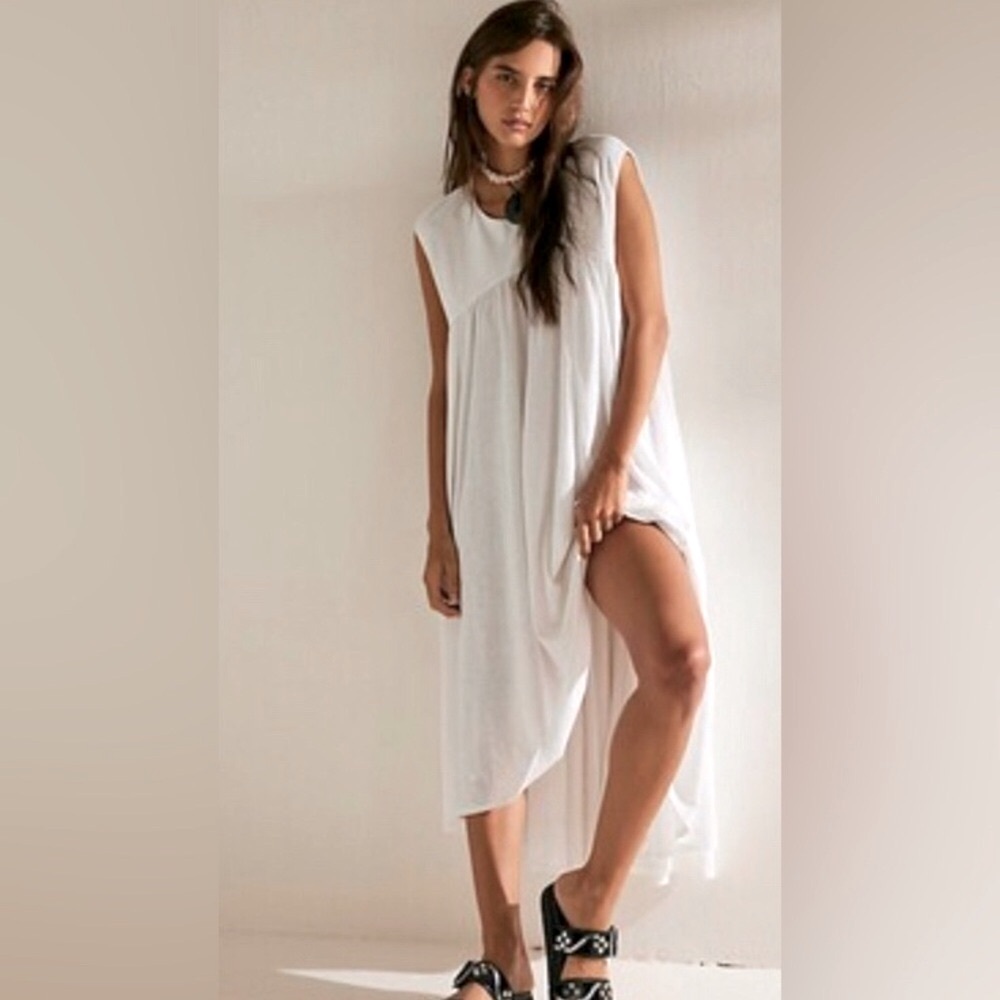 NWT Free People Oversized Beach Madelyn Midi Pocket Dress